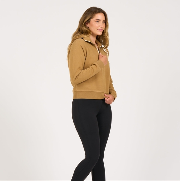 Vuori Restore Half Zip, Color Wheat Size S - Picture 2 of 16